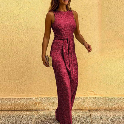 Sophie | Feestelijke Zwarte Jumpsuit met Glitter voor Dames 5