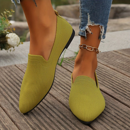 Sophie | Gebreide Platte Damesschoenen met Zachte Demping 9
