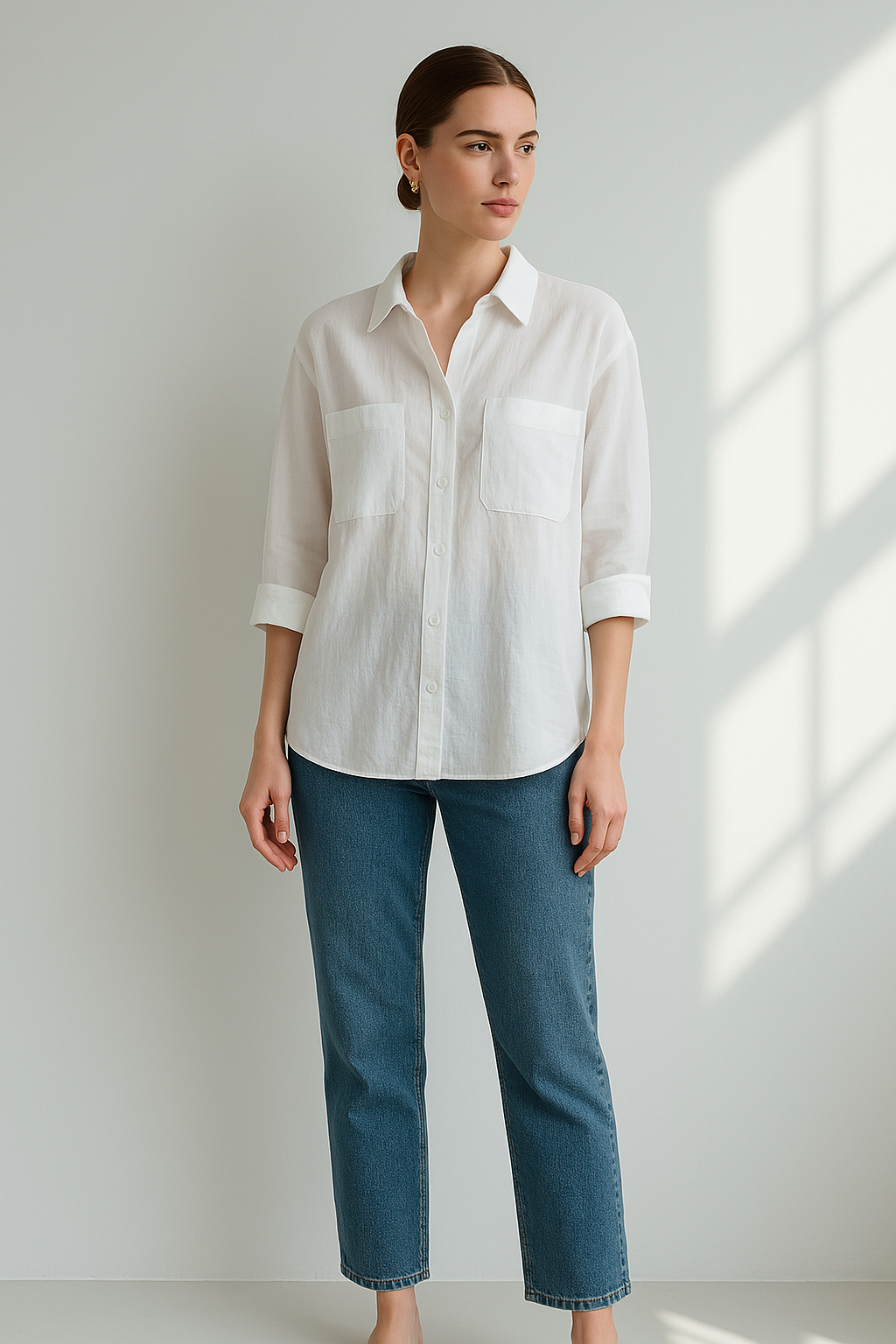 Sophie | Lange Oversize Blouse met Lange Mouwen voor Dames 0