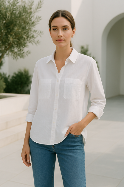 Sophie | Lange Oversize Blouse met Lange Mouwen voor Dames 1