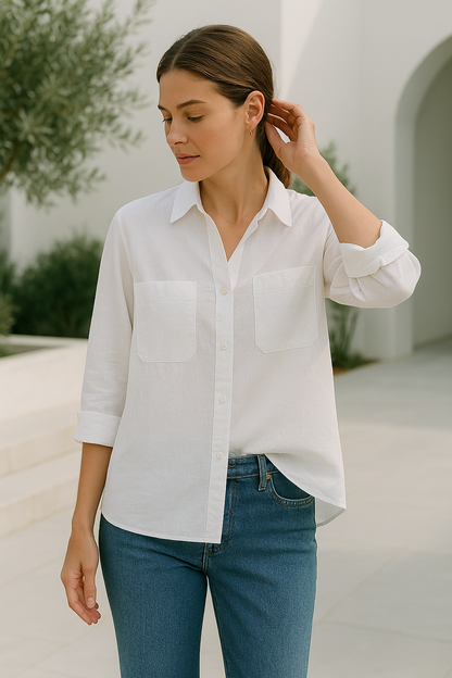 Sophie | Lange Oversize Blouse met Lange Mouwen voor Dames 2