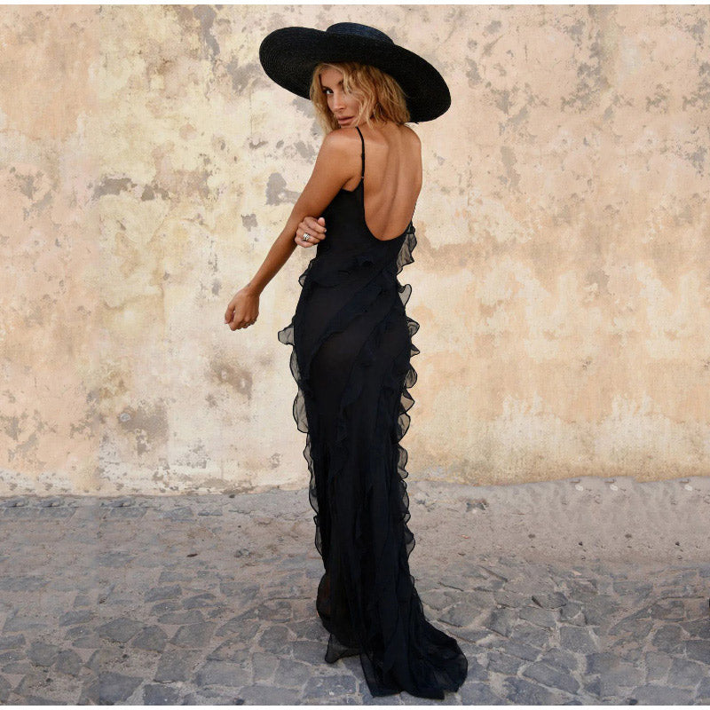 Sophie | Lange Zomerjurk met Ruffles voor Dames 4
