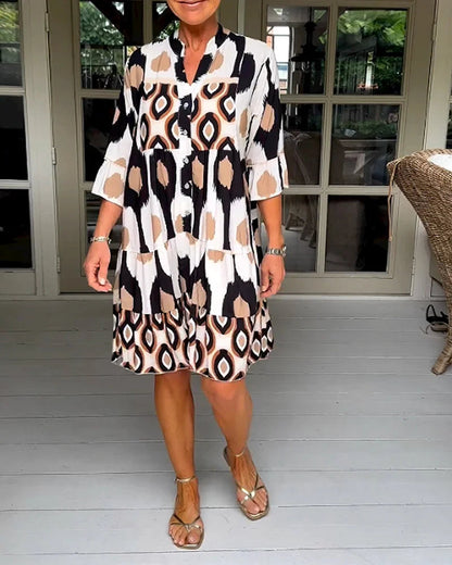 Sophie | Luchtige Zomerjurk met Abstracte Print voor Dames 3
