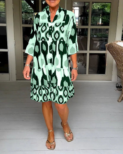 Sophie | Luchtige Zomerjurk met Abstracte Print voor Dames 4