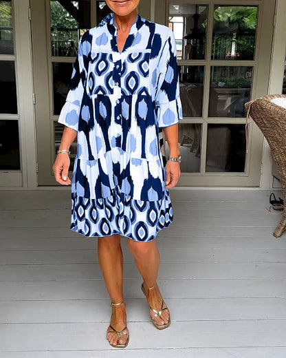 Sophie | Luchtige Zomerjurk met Abstracte Print voor Dames 5