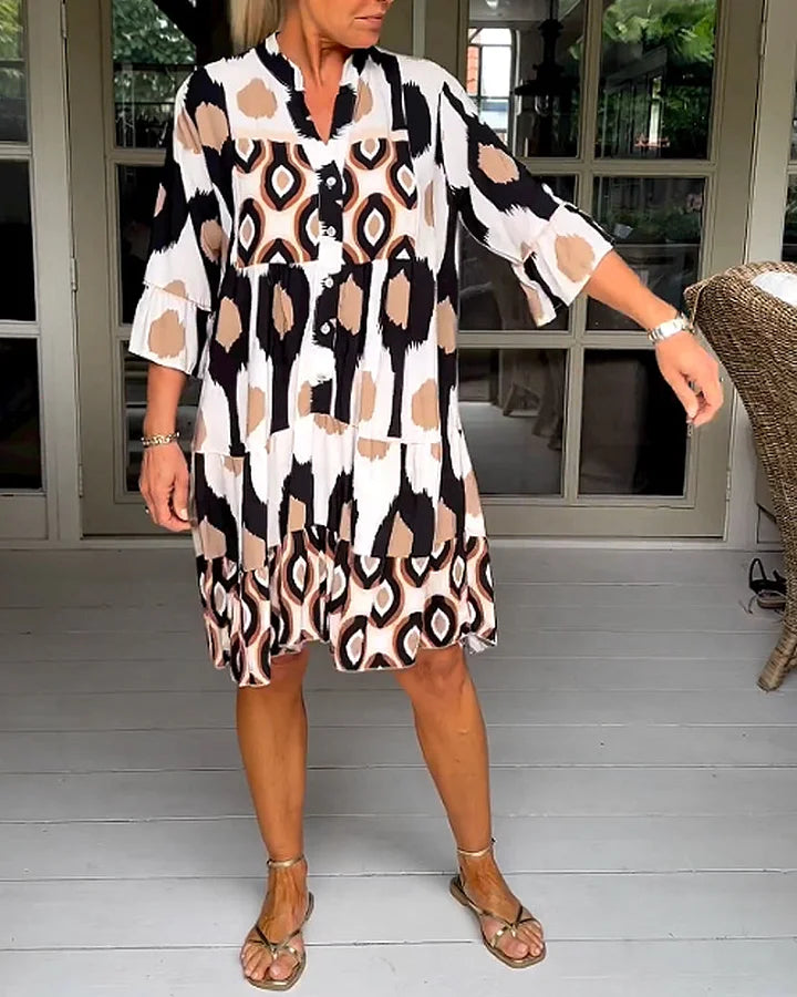 Sophie | Luchtige Zomerjurk met Abstracte Print voor Dames 8