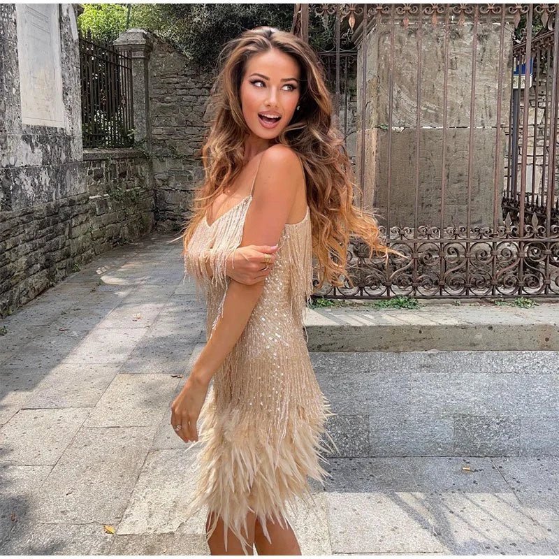 Sophie | Midi Jurk met Pailletten voor Dames voor Bruiloften en Feestjes 6
