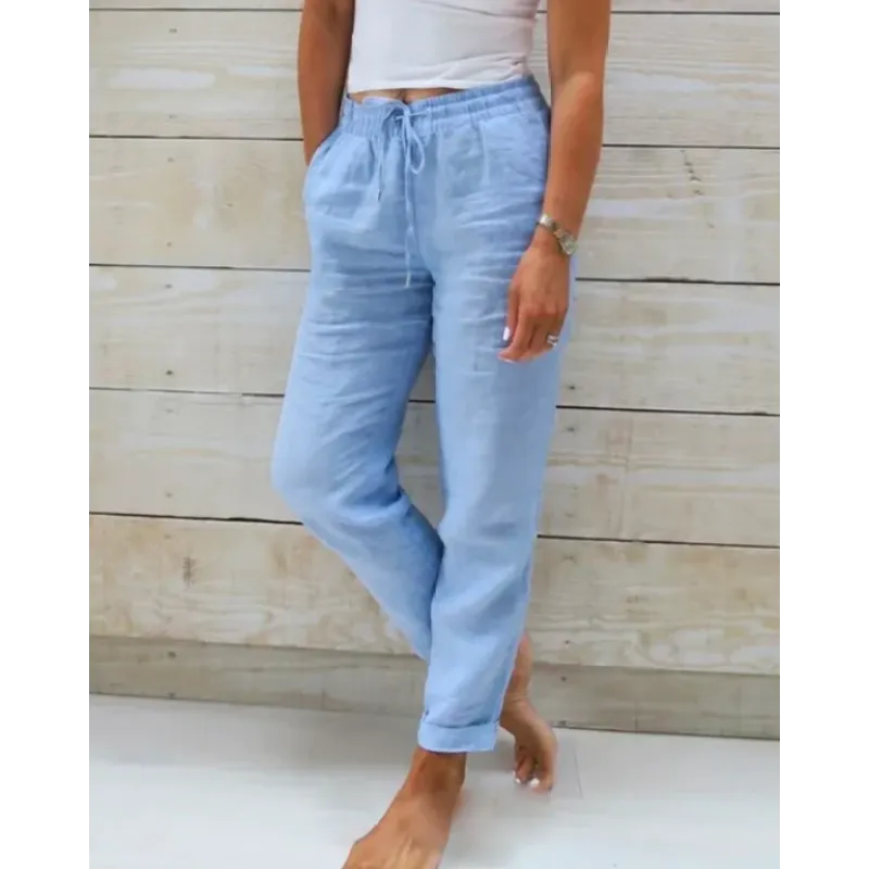 Sophie | Relaxed-Fit Pantalon Dames met Trekkoord voor Comfortabele Stijl 3