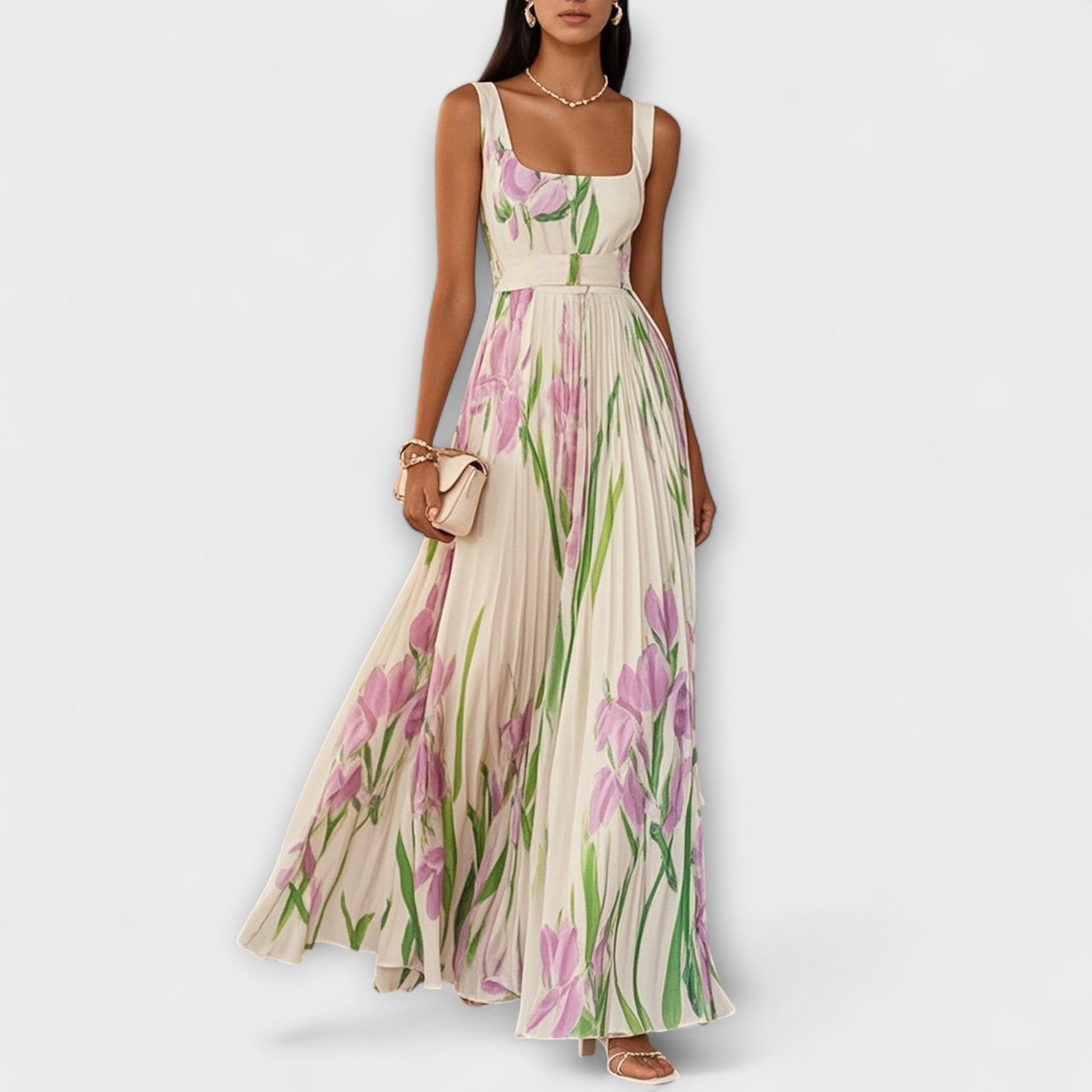 Sophie | Romantische Maxi Jurk met Bloemenprint voor Dames 0