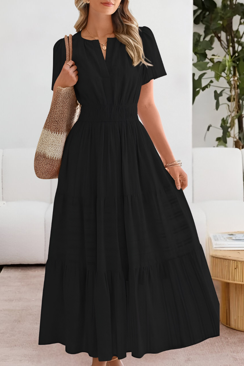 Sophie | Zomer Maxi Jurk met Gesmokte Taille voor Dames 1