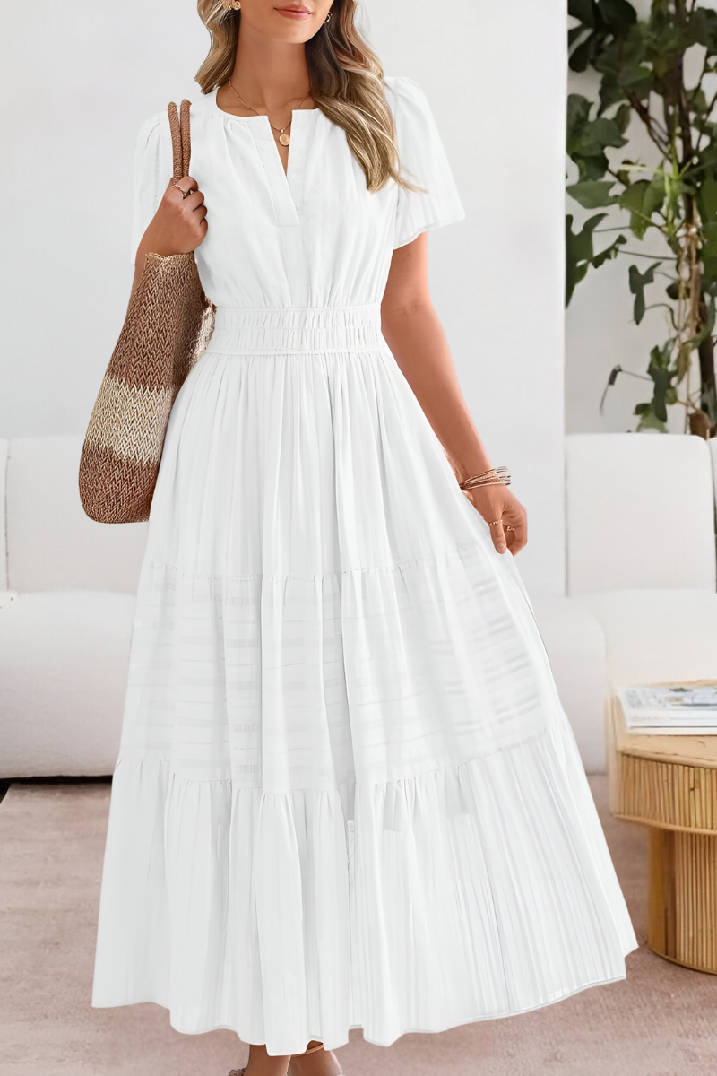 Sophie | Zomer Maxi Jurk met Gesmokte Taille voor Dames 4