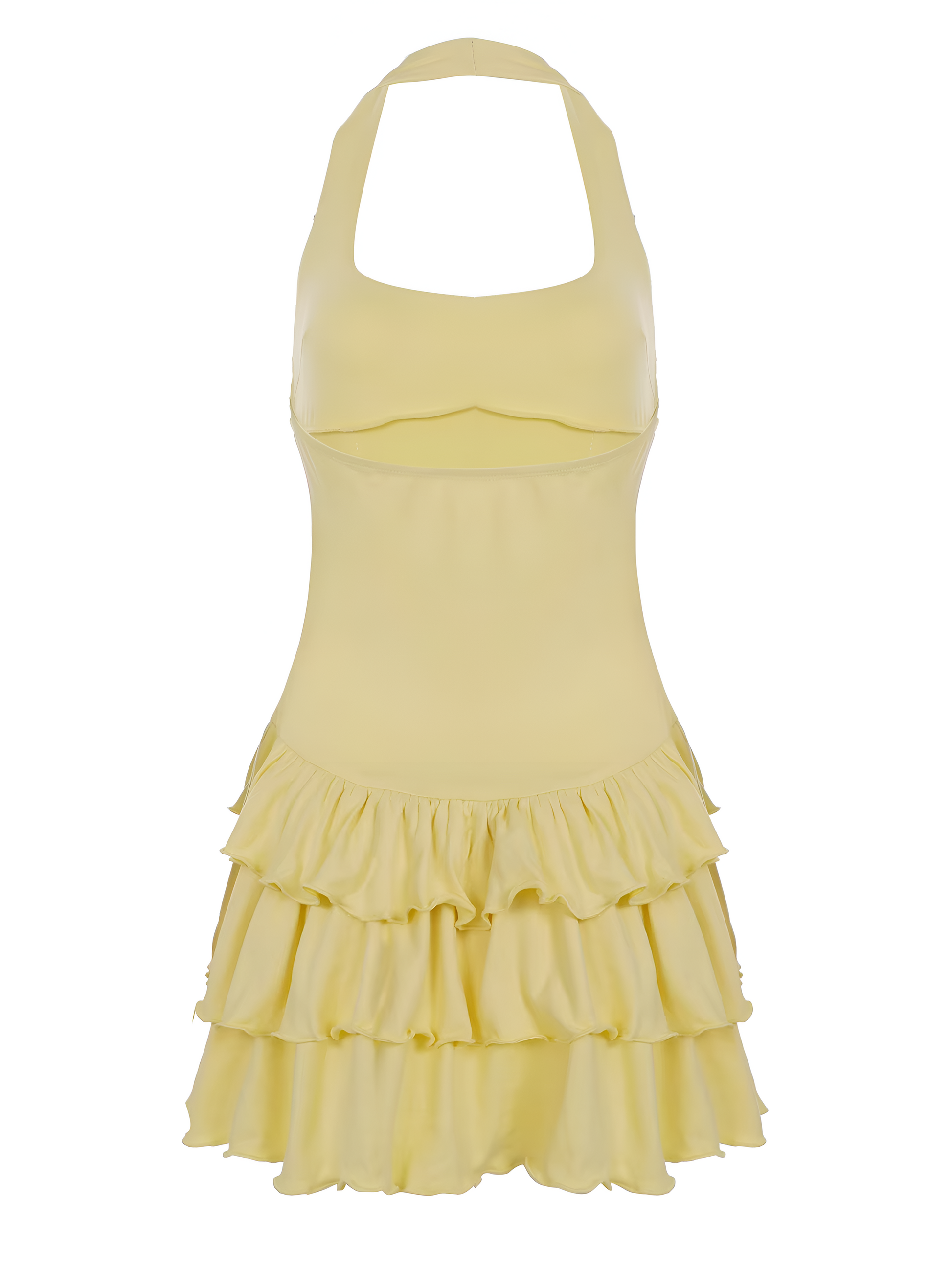 Sophie | Zomerjurk Dames met Gelaagde Ruches en Halterhals voor een Flatterend Silhouet 4