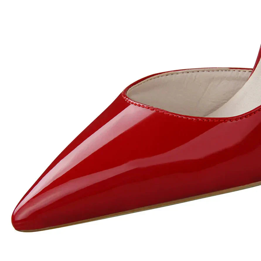 Sophie | Zwarte Stiletto Pumps Dames met Hoge Hak en Open Zijkanten 3