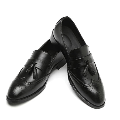 Heren - Klassieke Leren Loafers - Hoogwaardig Suède Leer - Tijdloze Elegantie - BRAYNE LOAFERS