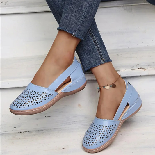 Dames - Orthopedische Wandelschoenen - Gevoerde Binnenzool - Dagelijks Comfort - STIJL VOL