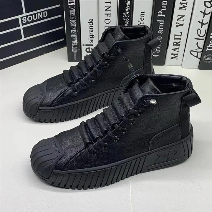 Sneakers - Heren - Leer Comfort - Britse Stijl - Stevige Heren
