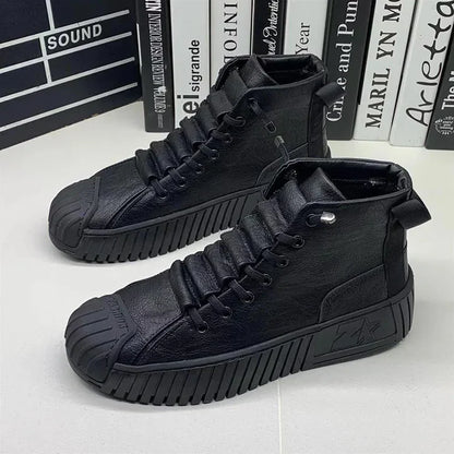 Sneakers - Heren - Leer Comfort - Britse Stijl - Stevige Heren