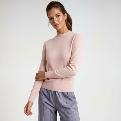 Trui - Dames - Zachte Gebreide - Hoge Hals Trui - Cosy Trui