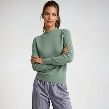 Trui - Dames - Zachte Gebreide - Hoge Hals Trui - Cosy Trui