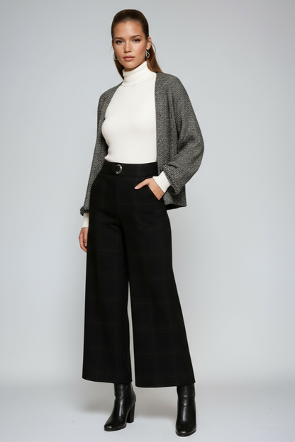 Dames Pantalon - Vrouwen - Ruit - Wijde Pijpen - LUCIA
