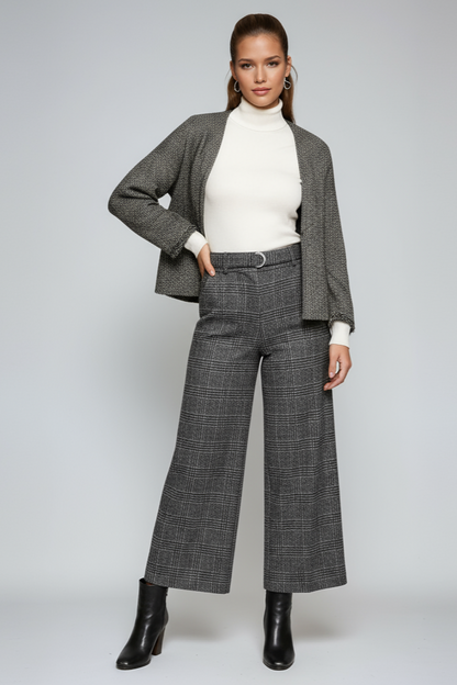Dames Pantalon - Vrouwen - Ruit - Wijde Pijpen - LUCIA