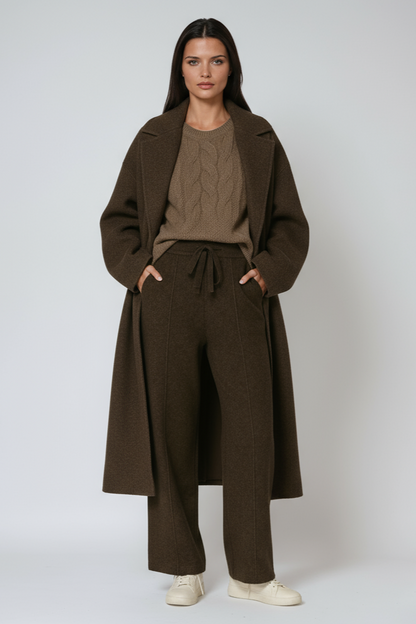 Gebreide Broek - Vrouwen - Rechte Pijpen - Damesbroek - LUNA