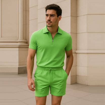 Casual heren zomerset met T-shirt en korte broek – ArvenCo ChillSet