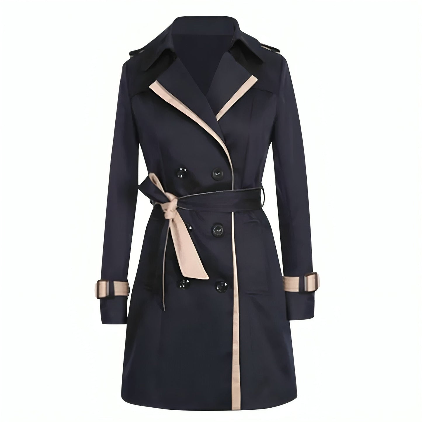 Trenchcoat Dames - Warme Gabardine - Wintermantel - ELARA