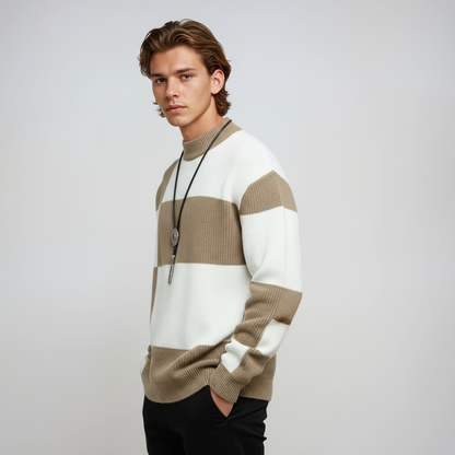 Trui - Heren - Blokpatroon - Moderne Blokpatroon Trui - NOVA