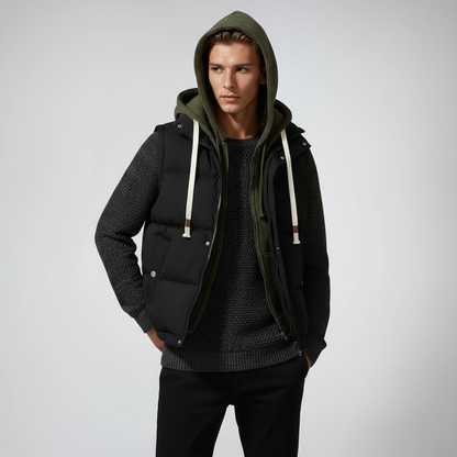 Puffervest - Heren - Capuchon - PufferHeren - Stoere Puffer
