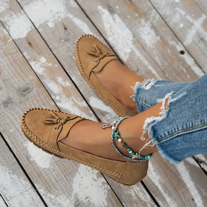 Vrouwen - Vintage Loafers - Comfortabele Slip-On Schoenen - Tijdloze Stijl - VINTAGE CHARME