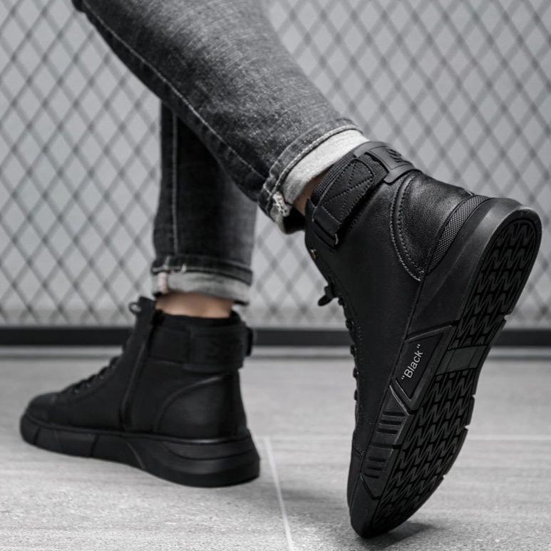 Leren Schoenen - Heren - Zwart Leer - Allround Leren