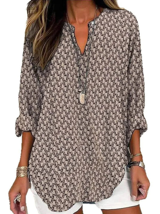 Dames - Losvallende Tuniek-Top - Lichtgewicht Materiaal - Casual Mode - ZOMER STIJL