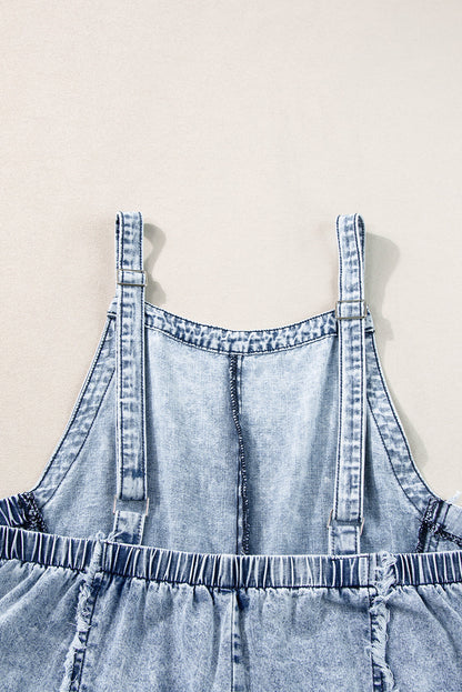 Overal - Vrouwen - Denim Mouwloze - Casual Jumpsuit - Flow