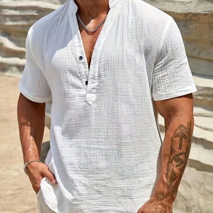 Heren - Casual Katoenen Hemd - Ademend Materiaal - Zomer Strandkleding - ARTUR CLASSIC