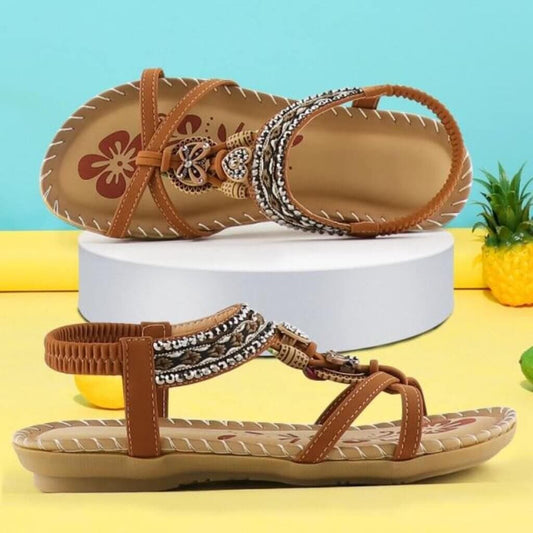 Vrouwen - Platte Sandalen - Zachte Zool en Antislip - Zomer Comfort - BOHO STIJL
