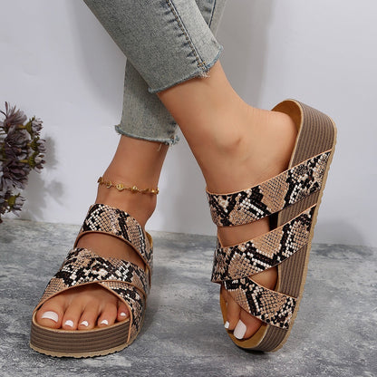 Plateau Sandalen - Dames - Geweven Ontwerp - Zomer Schoeisel - STIJL VOLGENDE