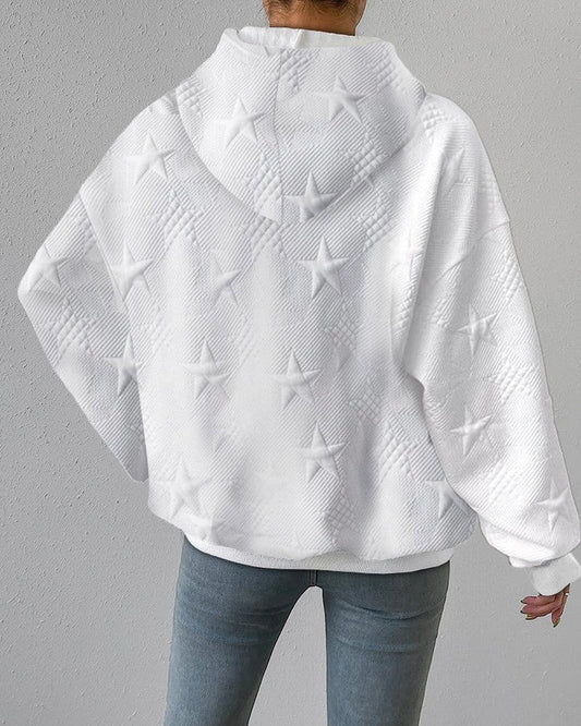 ASTRA - Oversized hoodie met sterrenborduursels