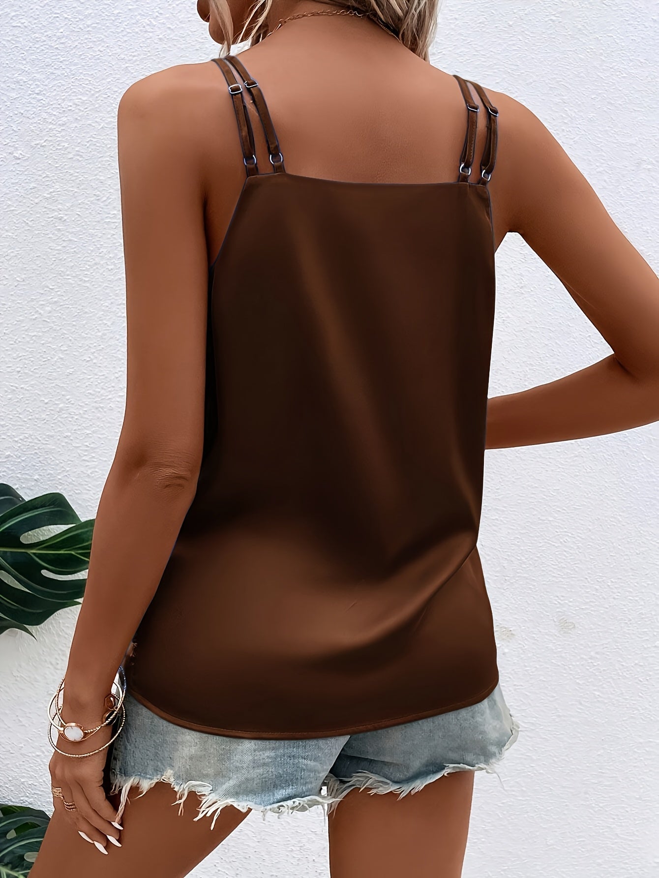 Dames - Satijnen Wikkel Top - Licht en Glad - Elegante Blouse - Tijdloze Stijl