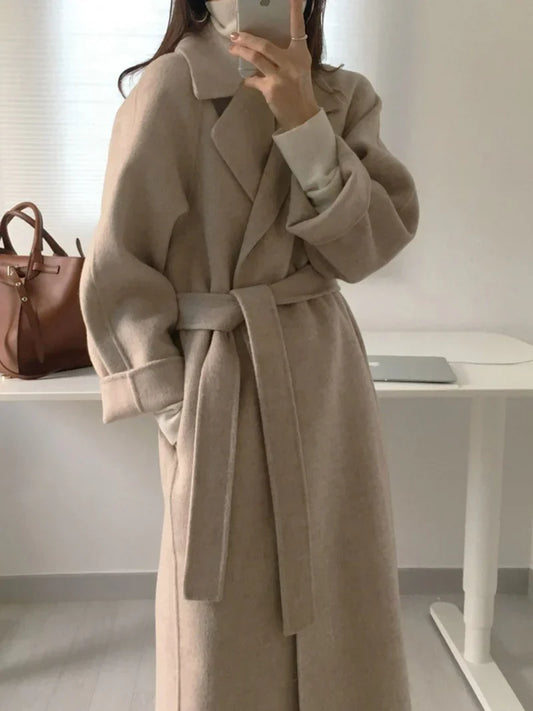 Lange Jas - Dames - Wolblend - Winterjas - Chic Jas