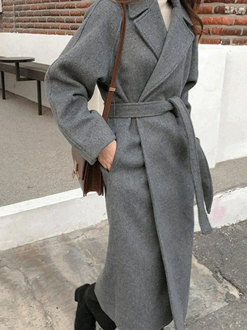 Lange Jas - Dames - Wolblend - Winterjas - Chic Jas