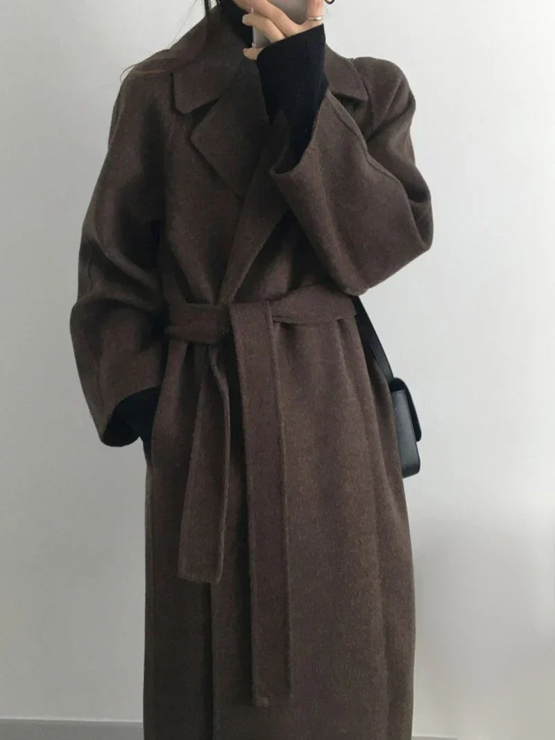 Lange Jas - Dames - Wolblend - Winterjas - Chic Jas