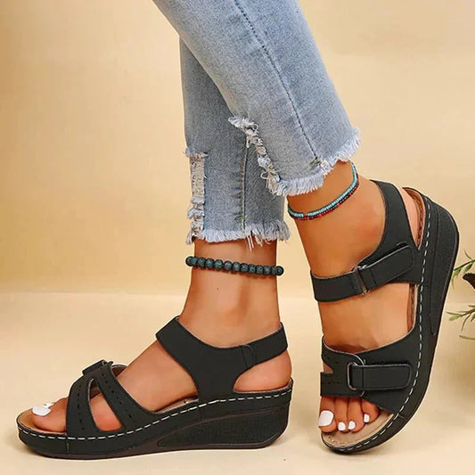 Comfort sandalen voor dames met voetondersteuning en verstelbare pasvorm – MAELA SUPPORT