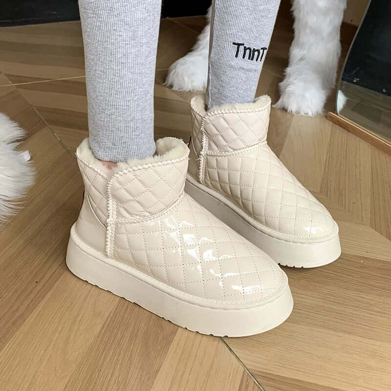 Enkellaarzen - Dames - Warme Voering - Plateauzool - Nova