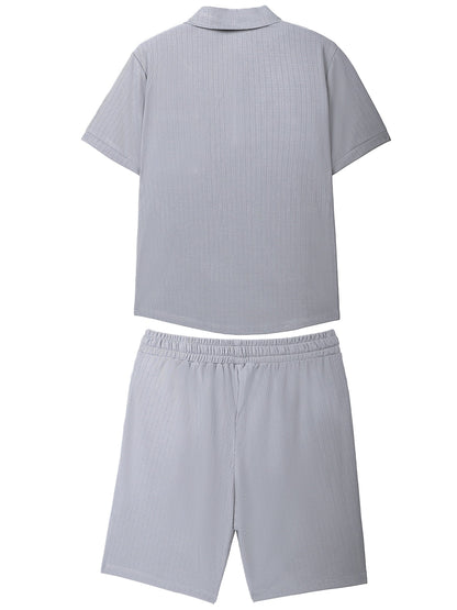 Heren - 2-delige Zomerpolo Set - Ademend Materiaal - Casual Outfit - ZOMERSTIJL