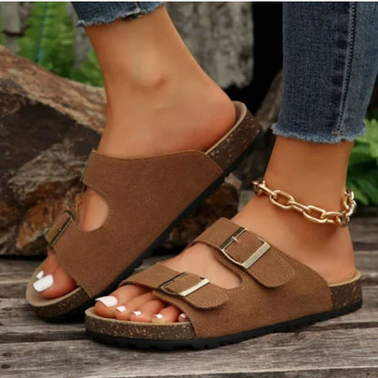 Vrouwen - Retro Slip-On Sandalen - Comfortabel Ontwerp - Zomer Schoeisel - MODERNE STIJL