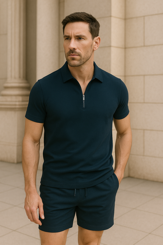 Casual heren zomerset met T-shirt en korte broek – ArvenCo ChillSet