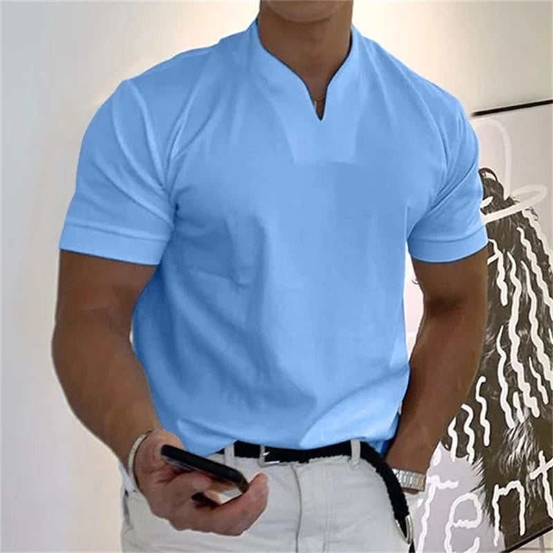 Heren - Slim Casual T-shirt - Ademend Materiaal - Businesswear - MODERN UITSTRALING