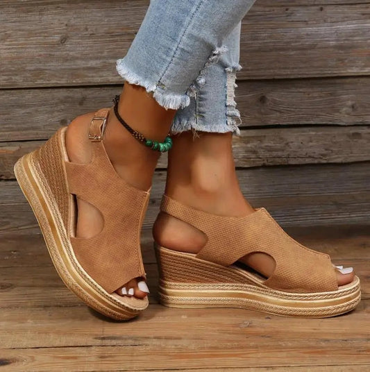 Wedge Sandalen - Dames - Met Steun - Zomer Wedge - Stijlvol