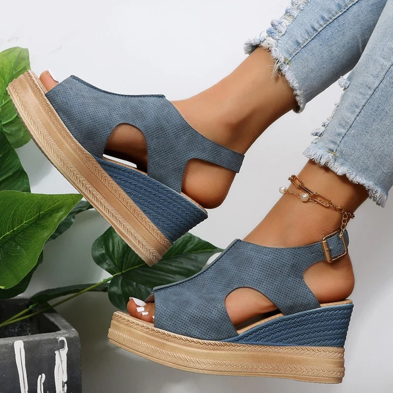 Wedge Sandalen - Dames - Met Steun - Zomer Wedge - Stijlvol